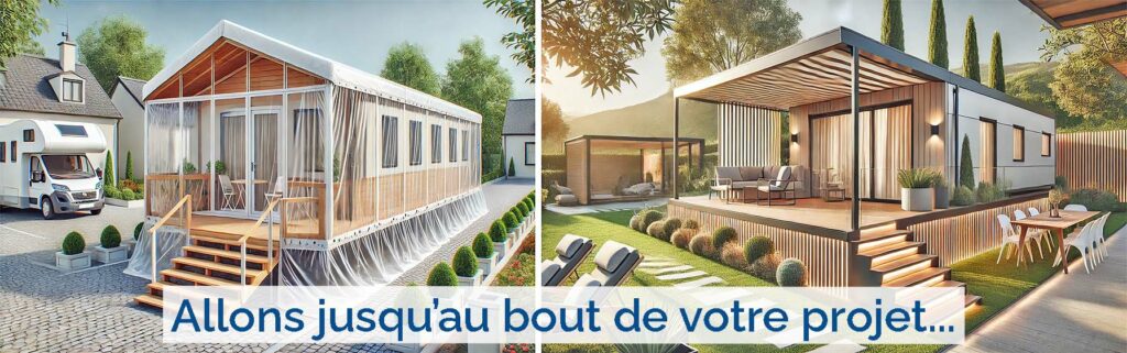 Tracer et mesure votre bâche mobil home